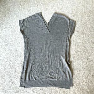 All saints merino wool gray tunic